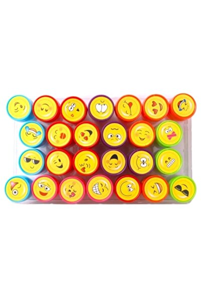 LEIBOO Σετ 26 σφραγίδων, για παιδιά 4-6 ετών, μοτίβο emoji με χαμογελαστά κορ...