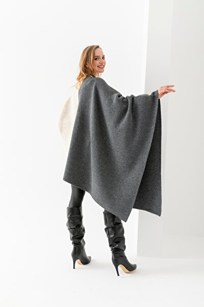 Cebe Thick Glittery Knitwear Shoulder Shawl - Stylish and Comfortable Women's Shawl Model - Shoulder Shawl