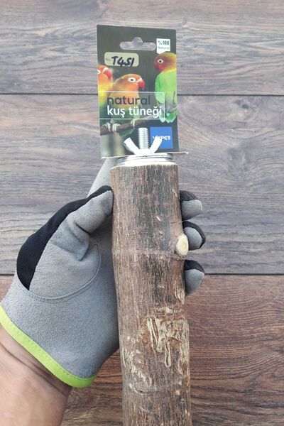 Vixpet Venty Natural Parrot Perch 39 cm |   Macaw, Cockatoo, Kakapo, Amazon, Eclectus, Kayak, Alexander - T451