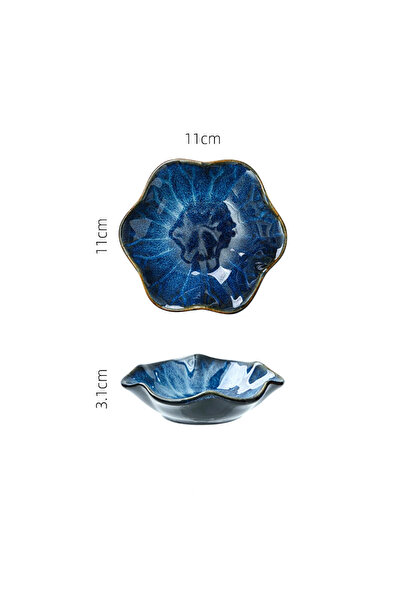 Choice كما هو موضح 01 طبق سيراميك ياباني مطلي بطبقة فرن قديمة طبق غمس صغير للشواء ساشيمي سوشي صلصة الصويا