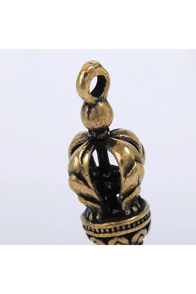 Choice جرس الرياح المصنوع يدويًا من النحاس مقاس 5x2x2 سم جرس برونزي تبتي إبداعي