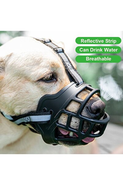 Choice كمامة قابلة للتعديل للكلاب من وزن 10 إلى 17 كجم، غطاء فم مضاد للعض مع ...