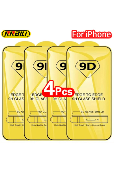 choice2 4 قطع من الزجاج المقوى لهاتف iPhone 11 NNBILI 2-4 قطع واقي شاشة 9D له...