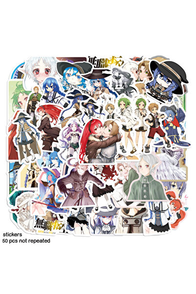 Choice 50 قطعة 50 قطعة Mushoku Tensei Vol ملصقات جرافيتي زجاجة مياه كمبيوتر م...