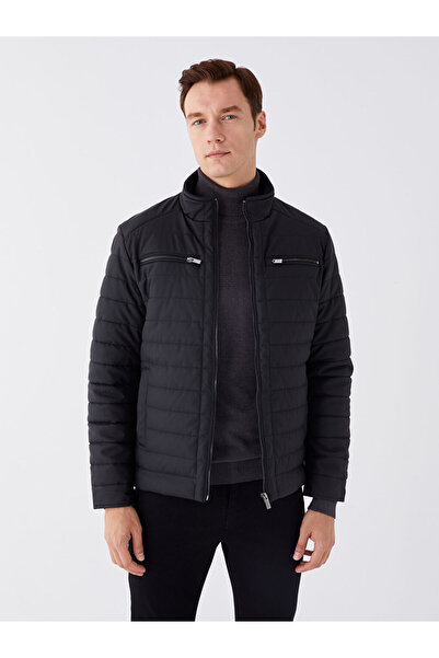 LC Waikiki Stylish Choices from Esvab Clothing |   Standard Mold Mock Neck Men's Leather-Look Coat