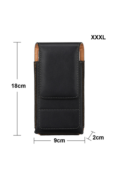 Choice XXXL Universal Leather Phone Waist Bag For iPhone 16 Pro Max Men Belt ...