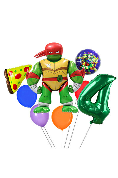 Miniso 1 pack 3D Turtles 4 Teenage Mutant Ninja Tmnt Balloon Turtles Balloons Kids Birthday Party Baby Show