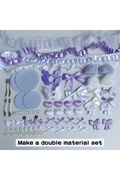 Choice XL PURPLE مجموعة حزمة مواد ملونة بألوان زاهية مجموعة إكسسوارات أنثوية ...