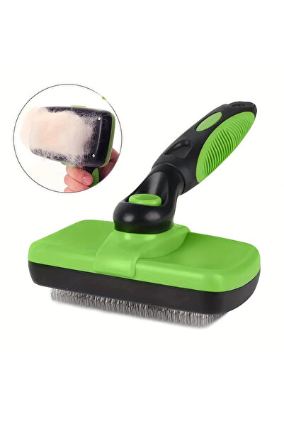 Choice أداة العناية بالحيوانات الأليفة ذاتية التنظيف مشط لإزالة الشعر فرشاة ل...