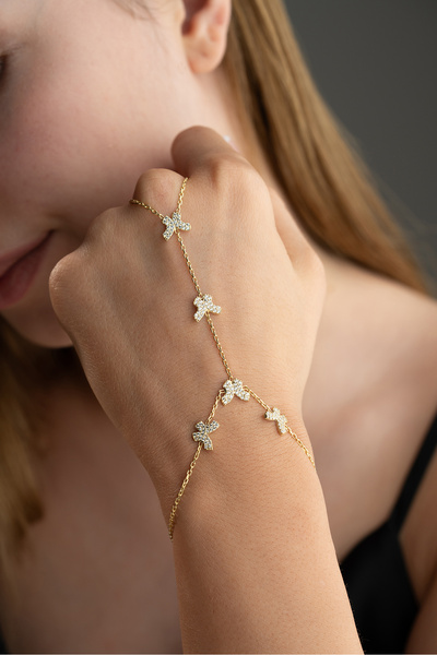 Silvano Jewelry 925 Ayar Gümüş Kelebekli Şahmeran