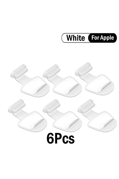 Choice 6 White-Apple 2/4/6 قطع منفذ شحن مضاد للغبار سدادة غبار لأجهزة iPhone ...
