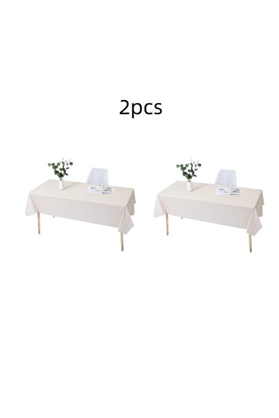 Choice 137x183cm Apricot color-21 2pc 1pc Reusable Tablecloths BPA Free Plast...
