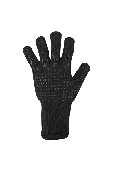 Choice قفازات شواء سوداء مقاومة للحرارة 300-500 درجة مئوية مقاومة للهب ومانعة...