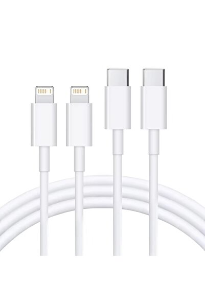 Choice 1 متر C إلى Lightning 2 قطعة من نوع C إلى Lightning كابل شحن سريع 20 و...