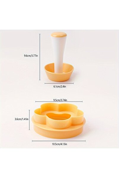 Choice 2 قطعة 2 قطعة، قاطعة معجنات على شكل زهرة ومدك تارت - مثالية لخبز التار...