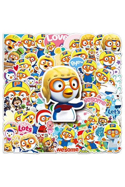 Choice ملصقات بورورو متعددة الألوان 50 قطعة ملصقات البطريق الملصقات للهاتف وا...