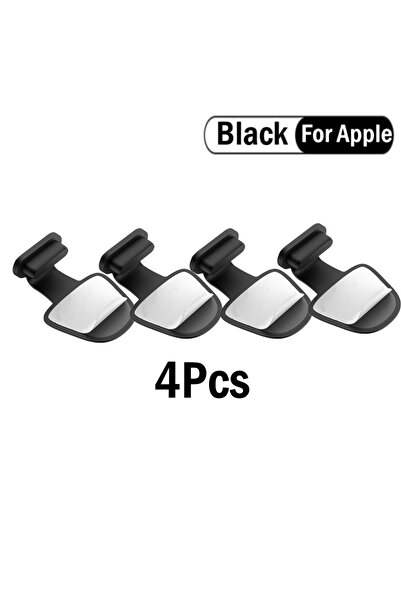 Choice 4 Black-Apple 2/4/6 قطع منفذ شحن مضاد للغبار سدادة غبار لأجهزة iPhone ...