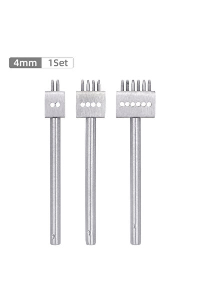 Choice 4 مم 3 قطع/مجموعة قوالب ثقب الجلد الاحترافية DIY، ثقب يدوي للجلد المصن...