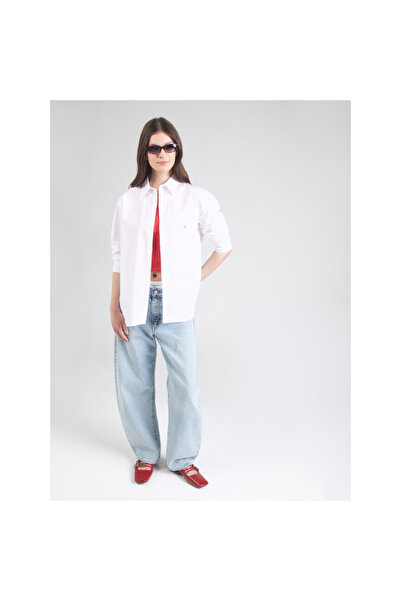 Calvin Klein Ck Lv047c143g Poplın Relaxed Kadın Gömlek