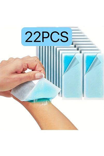 Choice 22pcs Blue Cold compress gel for cooling after one use - portable disposable anti slip ice pack for