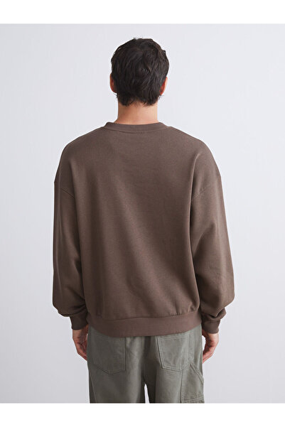 LC Waikiki Sparkling Choices from Shining Store |   Crew Neck Embroidered Men's Thick Sweatshirt