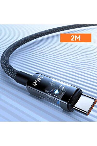 Choice كابل شحن فائق السرعة بطول 2 متر وقوة 240 واط بتقنية الشحن السريع QC 3....