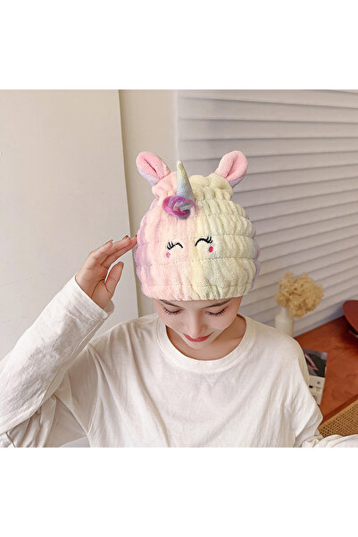 Choice FP0081-J قبعة للأطفال ذات شعر جاف كثيف قبعة أرنب وحيد القرن لطيفة سريع...