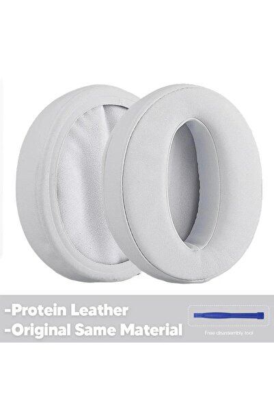 Choice وسادات أذن رغوية بيضاء بديلة من الجلد لسماعات الرأس Sennheiser Cushion...