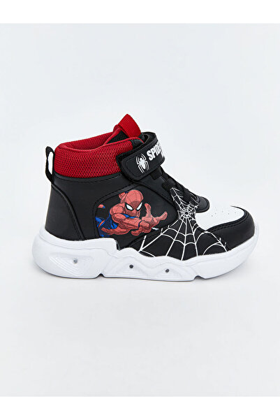 LC Waikiki Siyah Baskılı Bilek Boy Erkek Bebek Spor Ayakkabı