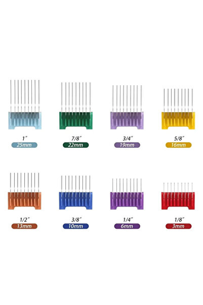 Choice1 A5----8pcs 8-Colors Animal metal Combs set Fit For Wahl Professional ...