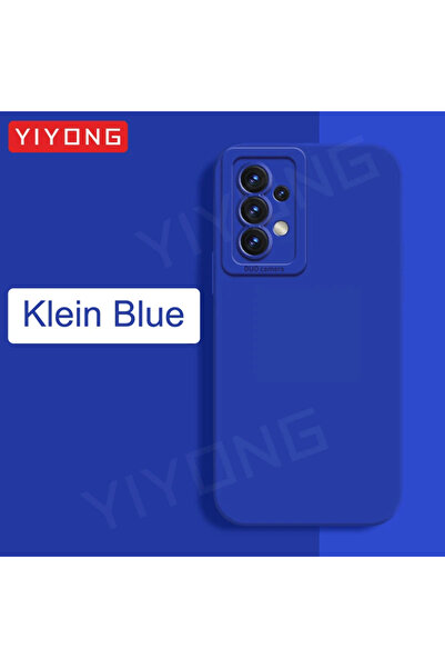 Choice جراب سيليكون سائل ناعم أصلي من YIYONG لهاتف Galaxy A52 5G باللون الأزر...
