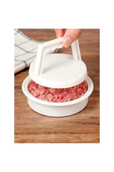 Choice 1 قطعة من البلاستيك الأبيض متعدد الأغراض لضغط اللحم ضغط الهامبرغر قالب لحم الهامبرغر للمطبخ T