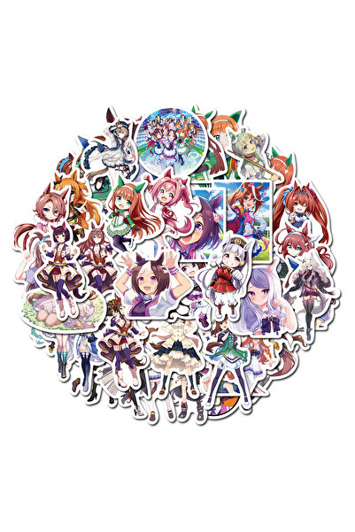 Choice 50 قطعة 50 قطعة ملصقات ديربي جميلة ، ملصقات أنيمي فتاة عنصر تربيعي ، أ...