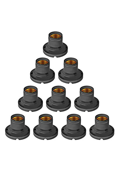 Choice 10 قطع من محولات E27، حامل مصباح E27، حامل مصباح إديسون عتيق، قاعدة لم...