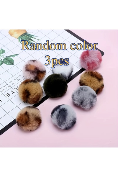 Choice Random Color-3Pcs 3Pcs Cat Toy Ball Leopard Print Plush Ball, Cat Self...