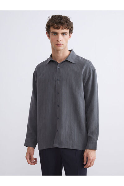 LC Waikiki I Standart Fit Long Sleeve Dobby Men's Shirt from Freezen Store