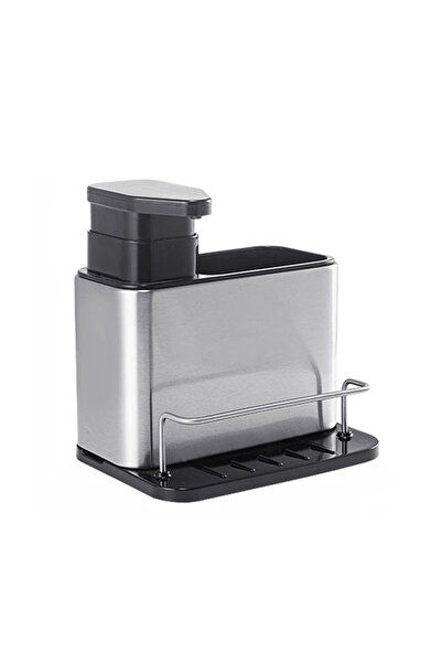 Choice حامل إسفنجة متعدد الوظائف للمغسلة المطبخية من الفضة، مكون من قطعة واحد...