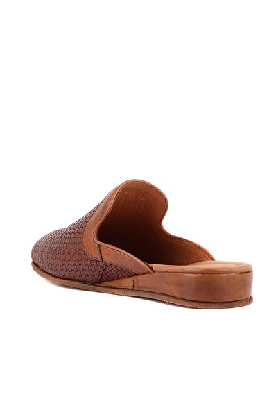 SailLakers - Ανδρικές παντόφλες εξωτερικού χώρου από δερμάτινο ψάθινο υλικό 110-642-123