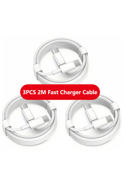 Choice 3 قطع - 2 متر 3 قطع PD 100 واط USB C إلى USB نوع C كابل شحن سريع كابل ...