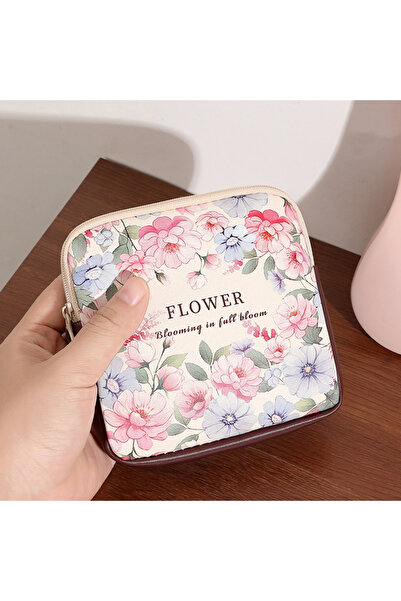 Choice حقيبة تخزين الفوط الصحية FLOWER حقيبة مستحضرات التجميل حقيبة نقود حقيب...