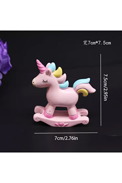 Choice كعكة عيد ميلاد سعيدة للأطفال من Pink Horse زينة صغيرة على شكل حصان وحي...