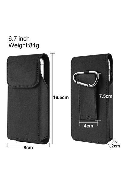 Choice 6.7 Inch Nylon Belt Clip Phone Case Man Waist Bag For iPhone 17 16 15 ...