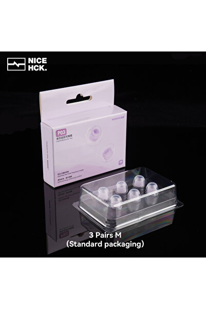 Choice P03 (3 أزواج M) NICEHCK P03 ثلاثة أحجام من أطراف الأذن الشفافة المصنوع...