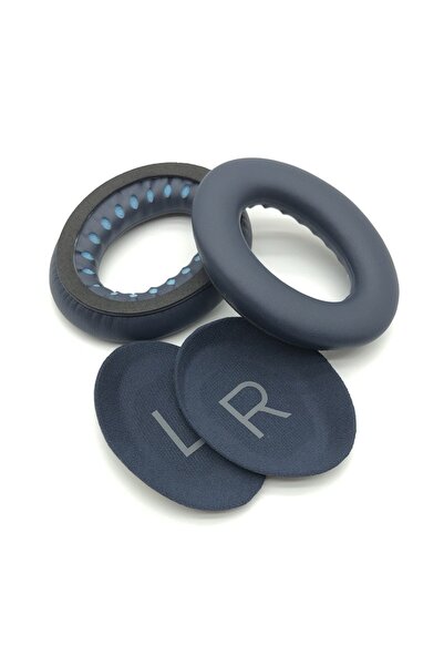 Choice وسائد أذن بديلة زرقاء لسماعات Bose QC45 QuietComfort 45 جلد بروتيني أك...