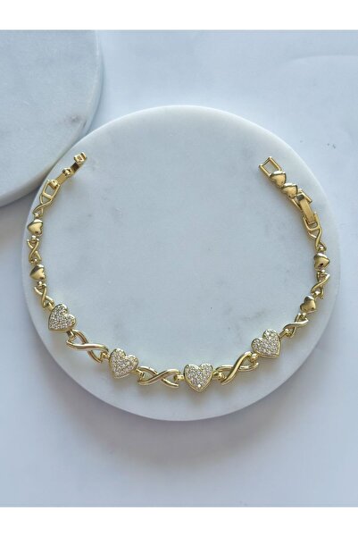 CHARMLUCKY TAŞLI KALP BİLEKLİK