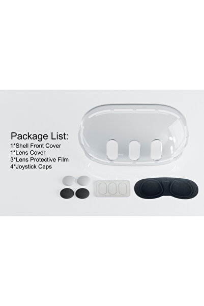 Choice بدلة لخوذة Meta Quest 3 خوذة شفافة واقية كاملة غطاء مقاوم للغبار غطاء ...