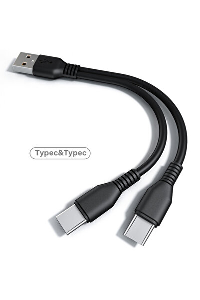 Choice 0.2 م من النوع C × 2 2 في 1 كابل USB من النوع C وميكرو شاحن هاتف محمول...