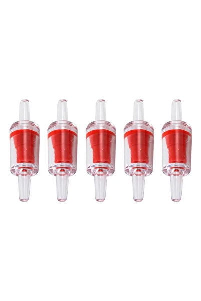 Choice 10pcs Red 10pcs Plastic One Way Check Valve for Aquarium Air Pump Non-Return Home Fish Tank CO2 Syst