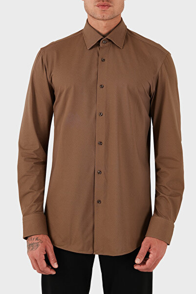BOSS Slim Fit Gömlek Yaka Uzun Kollu Gömlek Erkek GÖMLEK 50545428 217