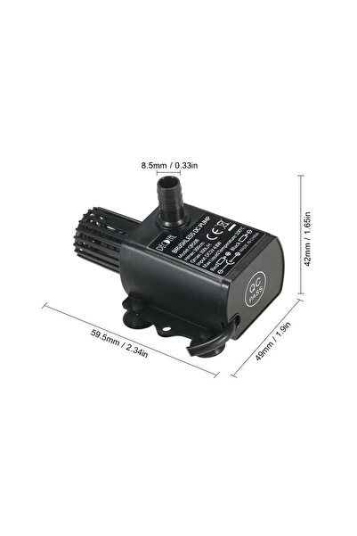 Choice 4.8W USB DC5V 4.8W Ultra-quiet Mini Brushless Water Pump Waterproof Submersible Fountain Aquarium Ci